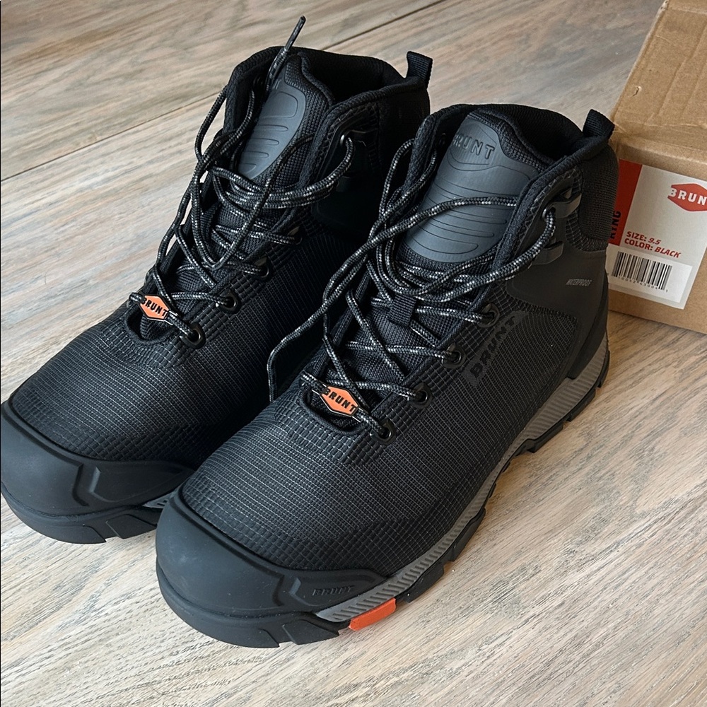 Brunt (Ryng) Black Men's Work Boots